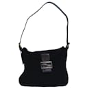 FENDI Mamma Baguette Schultertasche Nylon Schwarz Auth 79364 - Fendi