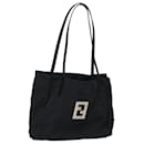 FENDI Zucca Canvas Tote Bag Black Auth 79458 - Fendi