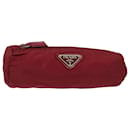 PRADA Pouch Nylon Red Auth 79282 - Prada