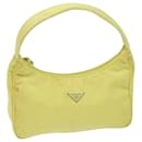 Bolso Accesorio PRADA Nylon Amarillo Rosa Auth 79906 - Prada