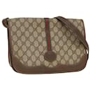 GUCCI GG Supreme Web Sherry Line Schultertasche PVC Beige 001 066 0551 Auth 79640 - Gucci