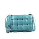 Bottega Veneta Turquoise Padded Leather Cassette Crossbody Bag