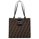 Fendi Braune Zucca Canvas Tasche