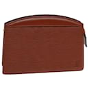 LOUIS VUITTON Epi Trousse Crete Pouch Brown M48403 LV Auth 79835 - Louis Vuitton