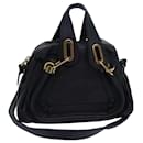 Chloe Mini Paraty Hand Bag Leather 2way Black 02 15 50 65 Auth ki4561 - Chloé