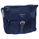 Bolso de Hombro PRADA de Nylon Azul Auth 77835 - Prada