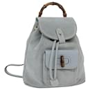 GUCCI Bamboo Rucksack aus Wildleder Blau 003 2058 0030 Auth yk13148 - Gucci