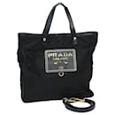 PRADA Sac Tote Nylon 2way Noir Auth 79852 - Prada