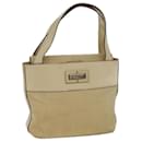 CELINE Hand Bag Canvas Beige Auth 77718 - Céline