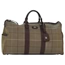 Burberrys Nova Check Boston Bag Canvas Beige Auth bs15037 - Autre Marque