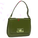 FENDI Hand Bag Leather Red Auth 79213 - Fendi