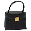 VALENTINO Hand Bag Safiano leather Black Auth ki4640 - Valentino