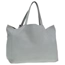 Borsa tote orizzontale CELINE in pelle azzurro chiaro Auth mr333 - Céline