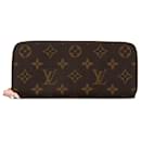 Portafoglio Clemence Monogram Louis Vuitton marrone