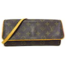 Bolso cruzado Pochette Twin GM Monograma Louis Vuitton marrón