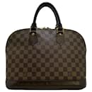 Brown Louis Vuitton Damier Ebene Alma PM Handbag