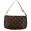 Sac à épaule Pochette Accessoires Monogram Louis Vuitton marron