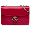 Bolsa transversal vermelha Gucci Medium Dollar Interlocking G