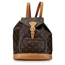 Mochila Montsouris MM Monograma Louis Vuitton marrón