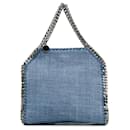 Bolsa Falabella de ráfia azul Stella McCartney - Stella Mc Cartney