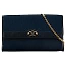 Borsa a tracolla con catena Dior Oblique blu