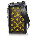 Bolso cruzado vertical de tuffetage monograma Louis Vuitton marrón