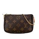 Brown Louis Vuitton Monogram Mini Pochette Accessoires Handbag