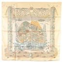 Brown Hermès L'Atlantide Silk Scarf Scarves