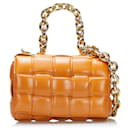 Orange Bottega Veneta Padded Cassette Kettentasche