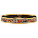 Gray Hermès Narrow Qu Importe Le Falcon Enamel Bangle  70