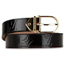 Ceinture en Monogram Vernis noire de Louis Vuitton