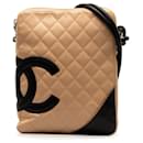 Brown Chanel Lambskin Cambon Ligne Crossbody