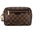 Pochette Billets Macao en Damier Ébène Louis Vuitton marron