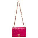 Pink Chanel Quilted Lambskin On And On Flap Shoulder Bag