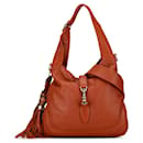 Sac à main New Jackie en cuir orange Gucci