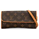 Sac à bandoulière Pochette Twin PM Monogram Louis Vuitton marron