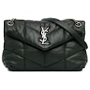 Green Saint Laurent Small LouLou Puffer Shoulder Bag