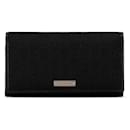 Black Gucci GG Canvas Long Wallet