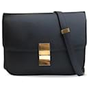 Sac à bandoulière Celine Medium Classic Box bleu - Céline