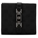 Black Gucci GG Canvas Jackie Wallet