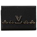 Black Louis Vuitton Taurillon Capucines Compact Wallet