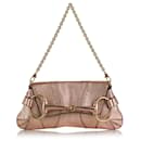 Bolsa de ombro vintage Horsebit da Gucci X Tom Ford em rosa