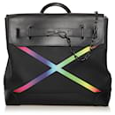 Sac à main Steamer PM en Taiga Rainbow noir de Louis Vuitton