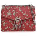 Red Gucci Medium GG Supreme Arabesque Dionysus Shoulder Bag