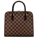 Bolsa de mão Triana Damier Ebene Louis Vuitton marrom