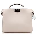 Weiße Fendi Mini Peekaboo ISeeU Handtasche