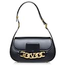 Bolso de hombro Valentino Vlogo Chain negro