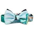 Blue Hermès Silk Bow Tie