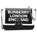 Bolsa transversal preta com estampa do logo TB da Burberry