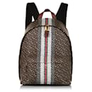 Brown Burberry Monogram Stripe Backpack